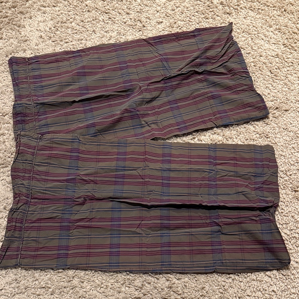 Vintage RL Ralph Lauren Home Pair of Adriana Plaid King Pillowcases
